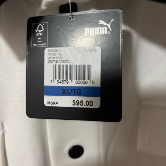 Puma Collared Button Up (Retail $95) - Picture 3 of 3